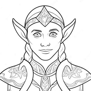 Elf Coloring Page 17885-14992