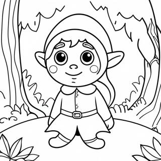 Elf For Adults Coloring Pages