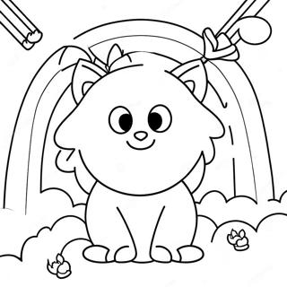 Purple Rainbow Friends Coloring Page 17905-15008