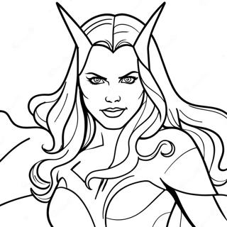 Scarlet Witch Coloring Page 17915-15016