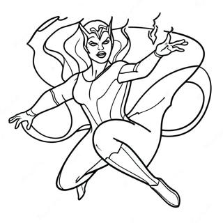 Scarlet Witch Coloring Pages