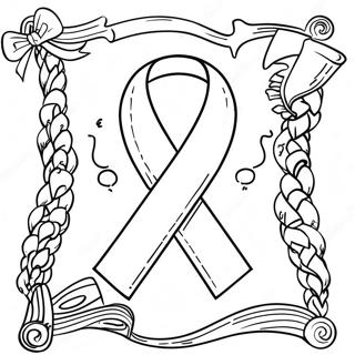 Red Ribbon Week Flyer Coloring Page 17925-15022