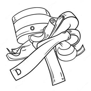 Red Ribbon Week Flyer Coloring Page 17925-15024