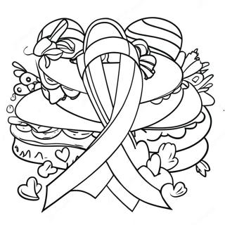 Colorful Red Ribbon Week Celebration Coloring Page 17926-15026