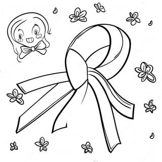 Colorful Red Ribbon Week Celebration Coloring Page 17926-15027