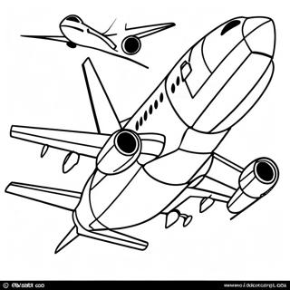 Boeing 737 Coloring Page 17935-15032