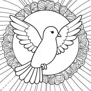 Dove Of Peace Holy Spirit Coloring Page 17946-15042