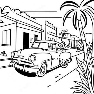 Vibrant Cuban Landscape Coloring Page 17966-15059