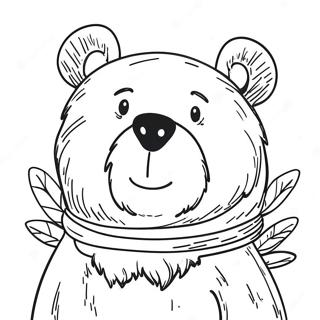 Hey Bear Coloring Page 17985-15071