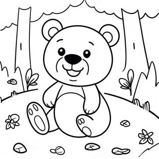 Hey Bear Coloring Pages