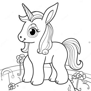 Bunny Unicorn Coloring Page 18005-15086