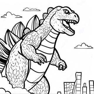 Godzilla Minus One Coloring Page 18015-15094