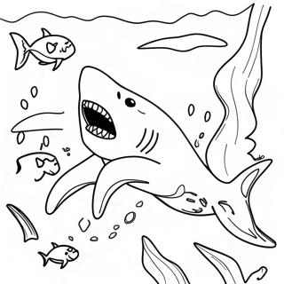 Megalodon Coloring Pages