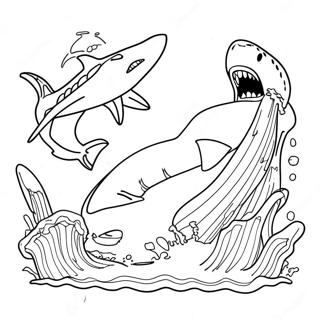 Megalodon Coloring Page 1801-1438