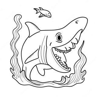 Megalodon Coloring Page 1801-1481