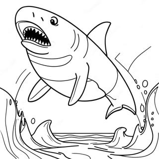 Megalodon Coloring Page 1801-1482