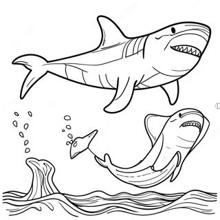 Megalodon Coloring Page 1801-1483