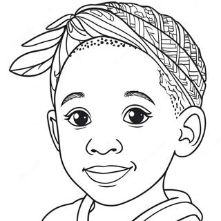 Black Boy Coloring Page 18035-15112