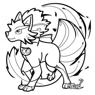 Nine Tailed Fox Naruto Coloring Page 18045-15118