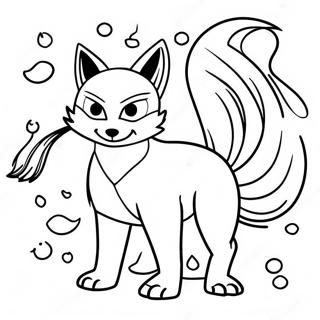 Nine Tailed Fox Naruto Coloring Page 18045-15120