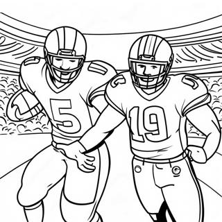 Football Players Celebrating Coloring Page 18056-15130