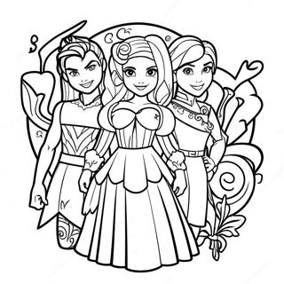 Descendants 3 Coloring Page 18065-15136