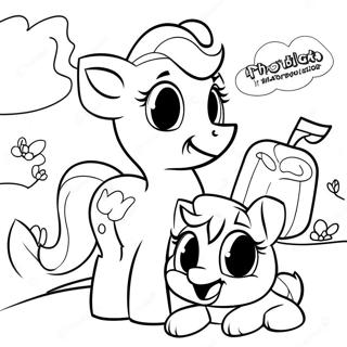 Apple Jack With Friends Coloring Page 18076-15145