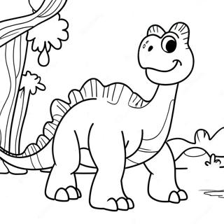 Arlo The Dinosaur Coloring Page 18086-15154