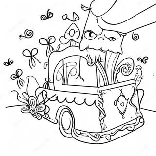 Vibrant Mardi Gras Parade Coloring Page 18096-15163