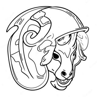 La Rams Logo Coloring Page 18105-15166