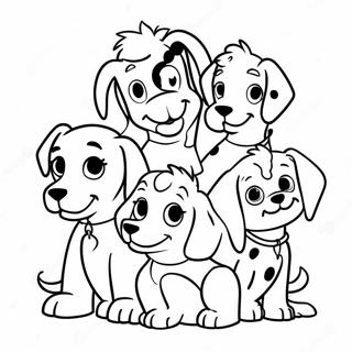 Puppy Pals From 101 Dalmatians Coloring Page 18116-15177