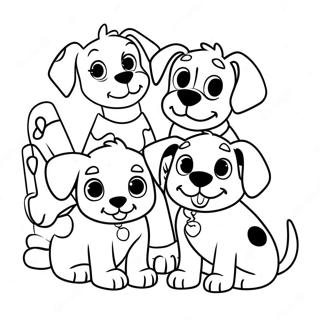 Puppy Pals From 101 Dalmatians Coloring Page 18116-15178