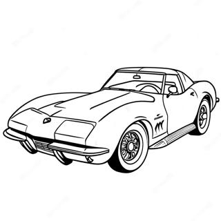 Corvette Sports Car Coloring Page 1811-1448