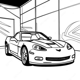 Corvette Sports Car Coloring Page 1811-1490