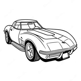 Corvette Sports Car Coloring Page 1811-1492