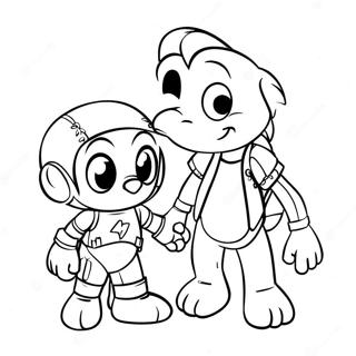 Mikey And Jj Coloring Page 18125-15183