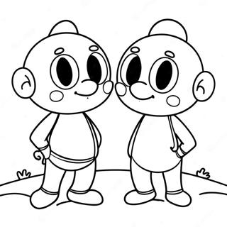 Mikey And Jj Coloring Page 18125-15184