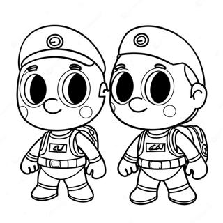 Mikey And Jj Coloring Pages