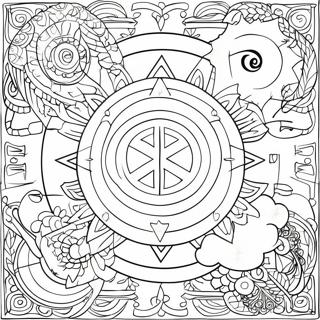 Pagan Symbols Coloring Page 18135-15191