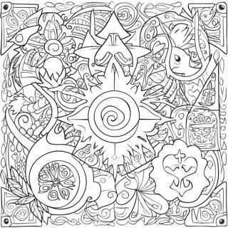 Pagan Symbols Coloring Page 18135-15192