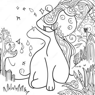 Mystical Pagan Nature Coloring Page 18136-15194