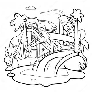 Water Park Coloring Pages