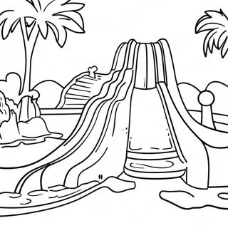 Water Park Fun Coloring Page 18145-15198