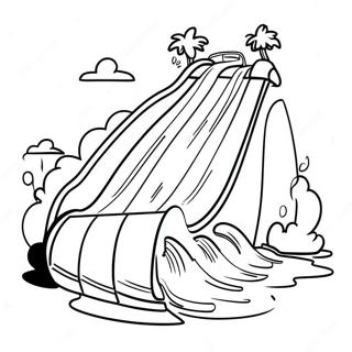 Water Park Coloring Pages