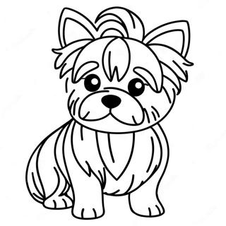 Yorkie Coloring Page 18155-15206