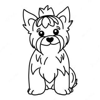 Yorkie Coloring Page 18155-15207