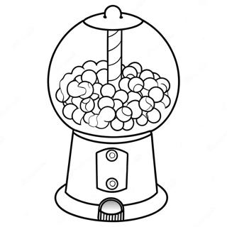 Gumball Machine Coloring Pages