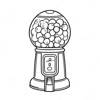 Gumball Machine Coloring Pages