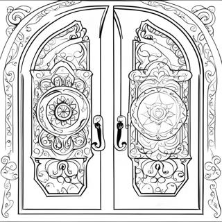 Mystical Seek Doors Coloring Page 18206-15257