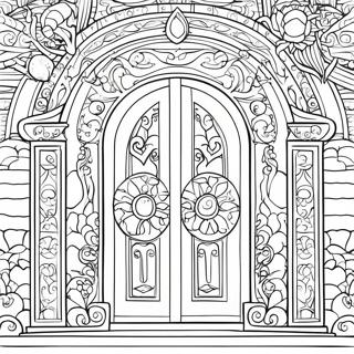 Mystical Seek Doors Coloring Page 18206-15258